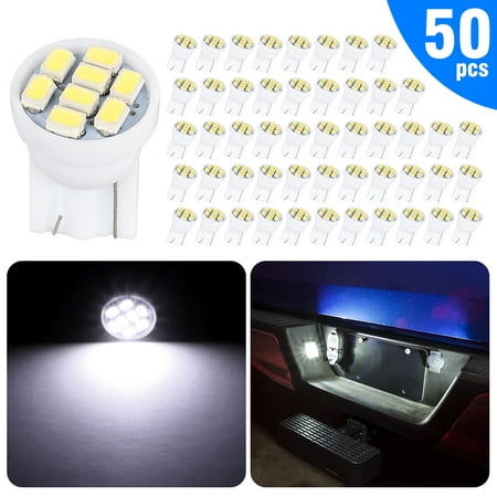 EEEkit T10 Car RV LED Wedge Bulbs -Super Bright 7500k White DC 12V 8-SMD (2019 New Design), for Camper Interior Map Dome Lights, Replacement 194 168 W5W Lamp(Pack of (Best Truck Interior 2019)