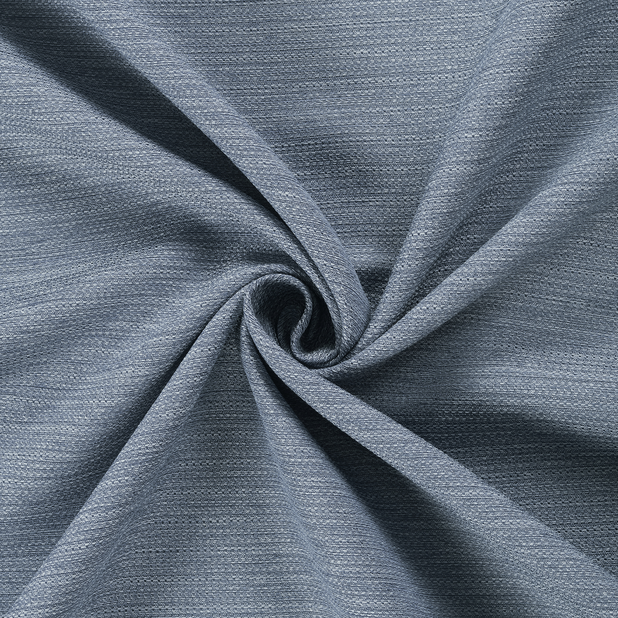 No. 918 Landon Textured Semi-Sheer Grommet Curtain Panel, 40"W X 63"L, Denim Blue