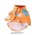 thumbnail image 3 of Hxlamzoo Dog Summer Clothes - Breathable Hawaiian Shirt for Small & Medium Dogs, Tropical Cooling Puppy Outfit with Polyester Fabric in Hot Days, 3 of 6