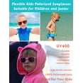 thumbnail image 6 of Flexible Kids Sunglasses Polarized Unbreakable Toddler Sun Glasses for Baby Boys and Girls UV400 with Case, Age 2-8 (Pink), 6 of 8