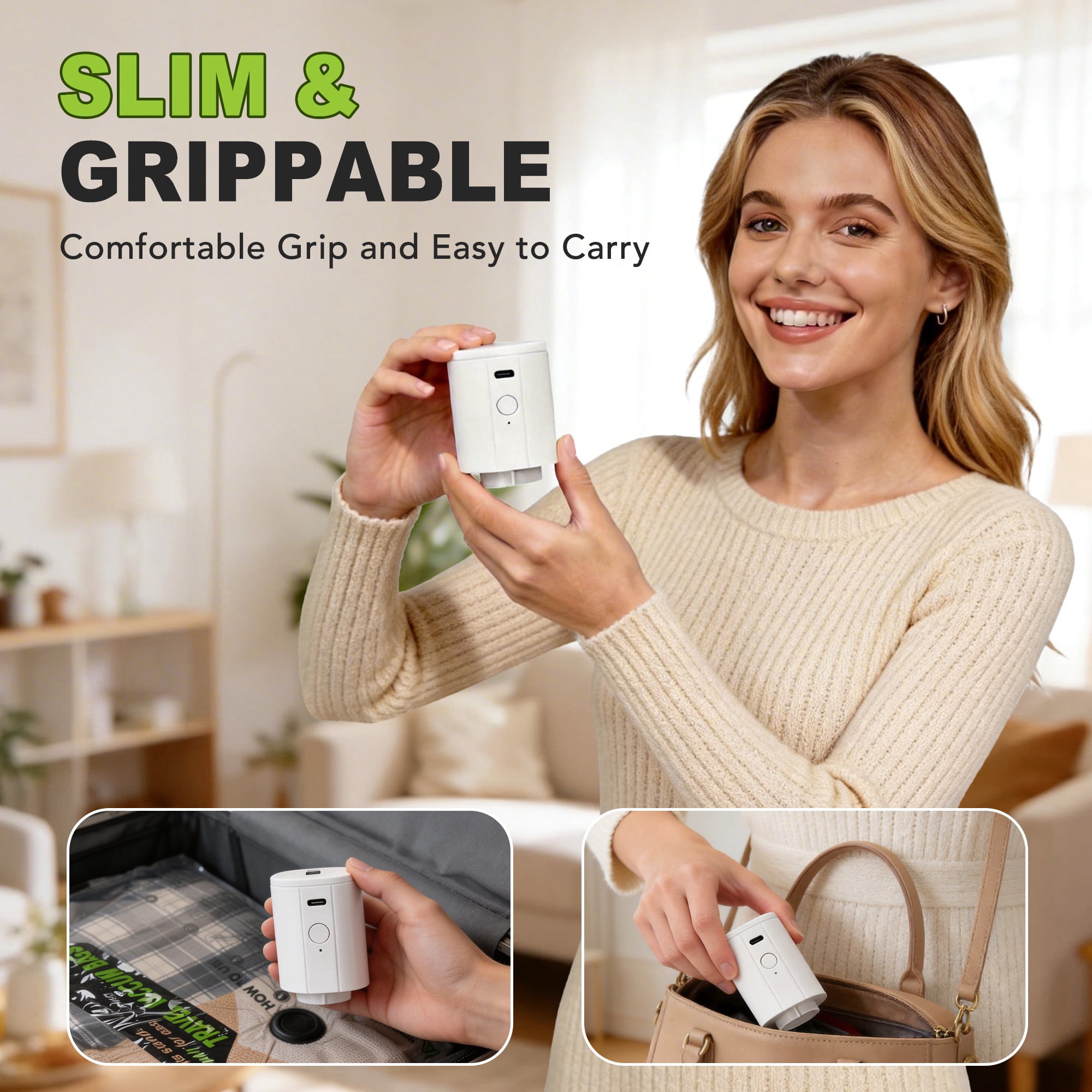 Cubepoint 15 Bags Vacuum Storage Bags for Travel with Rechargeable Wireless Pump, Portable Vacuum Seal Bags for Luggage and Suitcase, Compression Travel Bags for Clothes, Blankets, Seasonal Storage