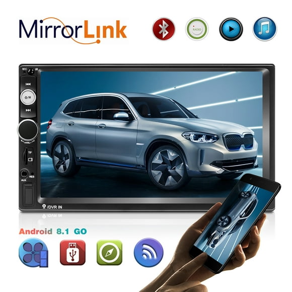 Camecho Android 8.1 2 Din GPS Car Stereo Radio7" HD 1080P Car Player with Bluetooth WIFI GPS FM Radio Receiver Suppport Rear Camera ,NOT included Backup Camera