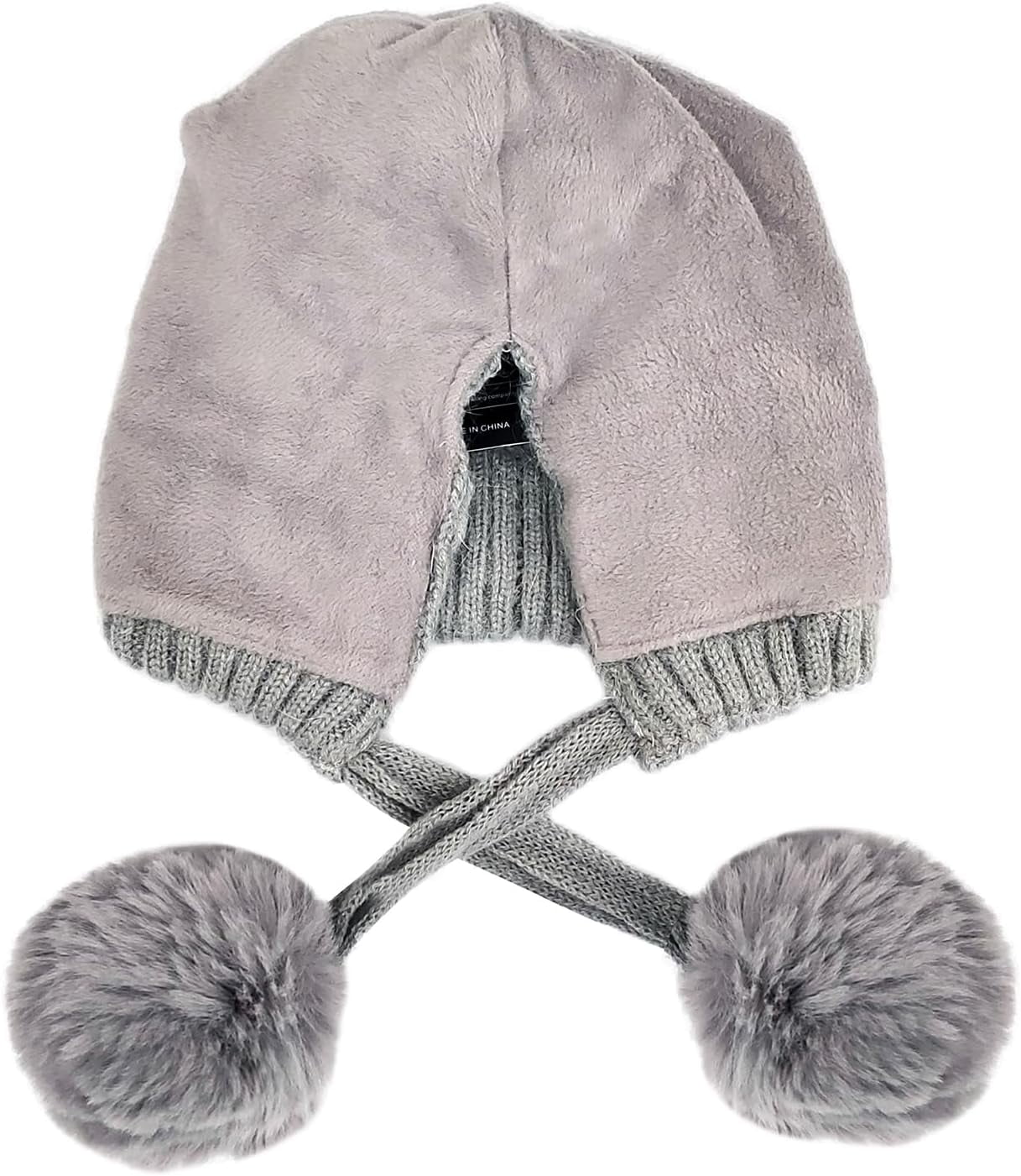 Zhengup XL Size Women Winter Sherpa Beanie Hats Knit Ear Flaps Peruvian Cover Ears Fleece Lined Fluffy Ski Snow Hat Large Head