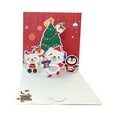 thumbnail image 1 of Agiferg Christmas Greeting Card Creative New Three Dimensional Small Card Blessing Birthday New Year Mini Small Cute Cartoon Students, 1 of 1