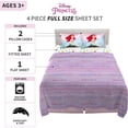 thumbnail image 4 of Princess 4-Pcs Full Soft & Cozy Bedding Sheet Set for Kids - 2 Pillowcase, Fitted Sheet, Flat Sheet, 4 of 5