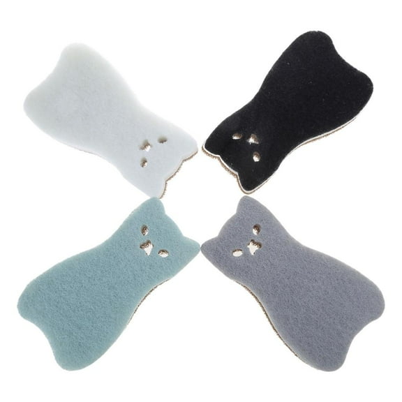 hejhncii Set of 4 Cat Shaped Sponges Absorbent Soft and Lasts Long Cleaning Sponge