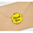 thumbnail image 4 of Darling Souvenir Thank You Yellow Stickers 1.6 Inches Round Floral Border Mini Envelope Seals-45 Pcs, 4 of 4