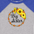 thumbnail image 4 of Inktastic Big Sister Sunflower Wreath Boys or Girls Baby Bodysuit, 4 of 5
