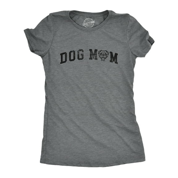 Womens Dog Mom Pug T Shirt Funny Cute Puppy Pet Dutch Bulldog Lovers Tee for Ladies Womens Graphic Tees