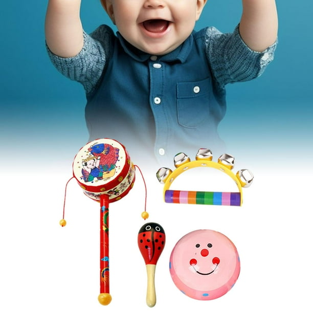 6x Juguetes De Madera Montessori Para Bebés, Juguetes Para Recién Nacidos De 0, 6 Y 12 Meses