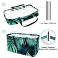 thumbnail image 4 of Tropical Jungle Palm Leaves Reusable Foldable Oxford Cloth Collapsible Easter Basket Storage Bin Bag with Large Capacity, 4 of 7