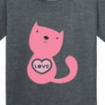 thumbnail image 4 of Inktastic Love Cat 2 Youth T-Shirt, 4 of 5