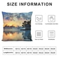 thumbnail image 5 of Creowell Sunset Pillow Covers for Couch Sofa Indoor Outdoor Square Autumn Soft and Durable 1PC 22x22in, 5 of 5