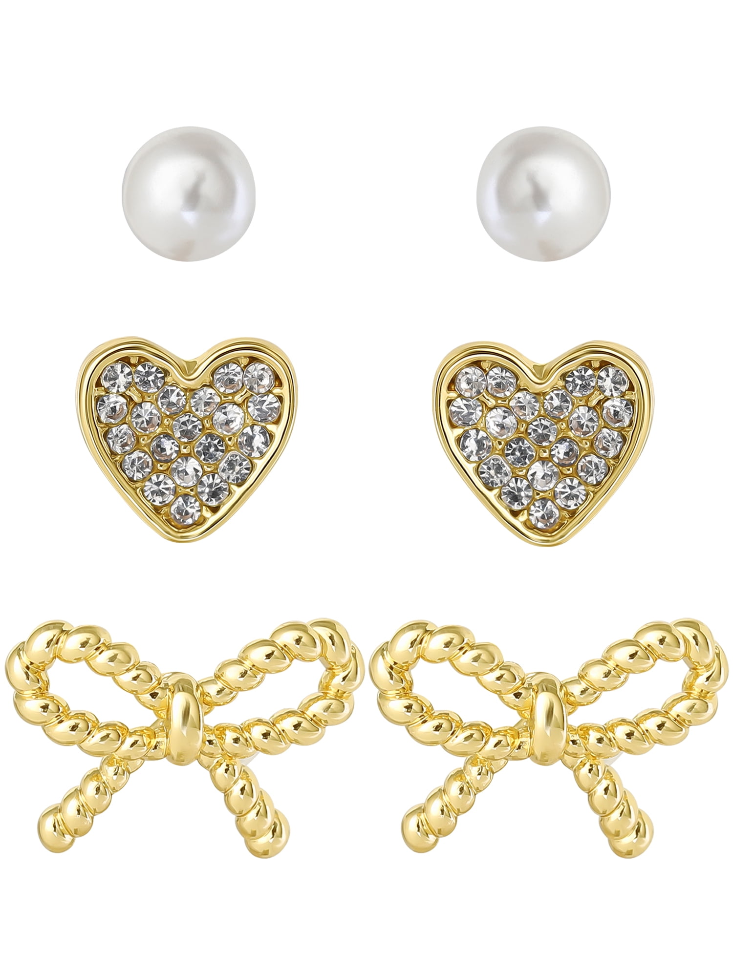Celebrity Pink Women’s Three Pair Earring Set