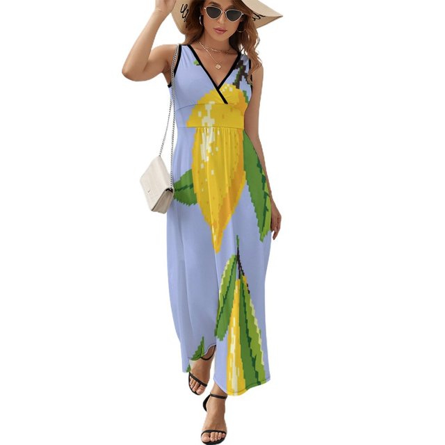 Delicious Lemon Vestido Sin Mangas Para Mujer, Traje De, Ropa De Cumpleaños, Verano