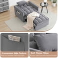 thumbnail image 4 of FFH Recliner Chair, Convertible Sofa Bed with Adjustable Backrest, Couch for Living Room, Bedroom, Dark Gray, 4 of 8