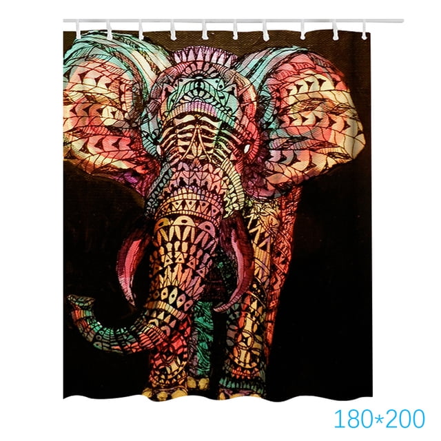 Cortina de ducha estampada Cortina de baño impermeable Cortina de baño de poliéster Tipo 2 180x200cm Scienceny HA6769-04B
