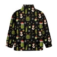 thumbnail image 5 of Uorisanigo Kids Girls Sweatshirt Oversized Funny Christmas Cucumber Quarter Zip Up Sweatshirts School Long Sleeve Pullover Top Drop Shoulder Cropped Pullover Hoodies Fall Clothes, 5 of 7