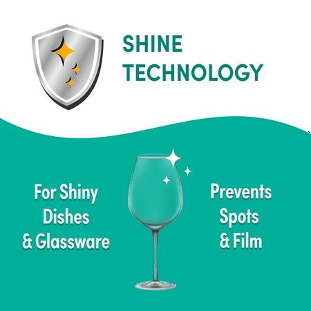 Lemi Shine Shine + Dry, Dishwasher Rinse Aid, Spotless and Streakless Shine, 8.45 oz.