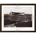 thumbnail image 5 of Art.com Boeing B-314 over San Francisco Bay, California 1939 Art Print by Clyde Sunderland, Brown Frame Wall Art, 40" x 32", 5 of 5