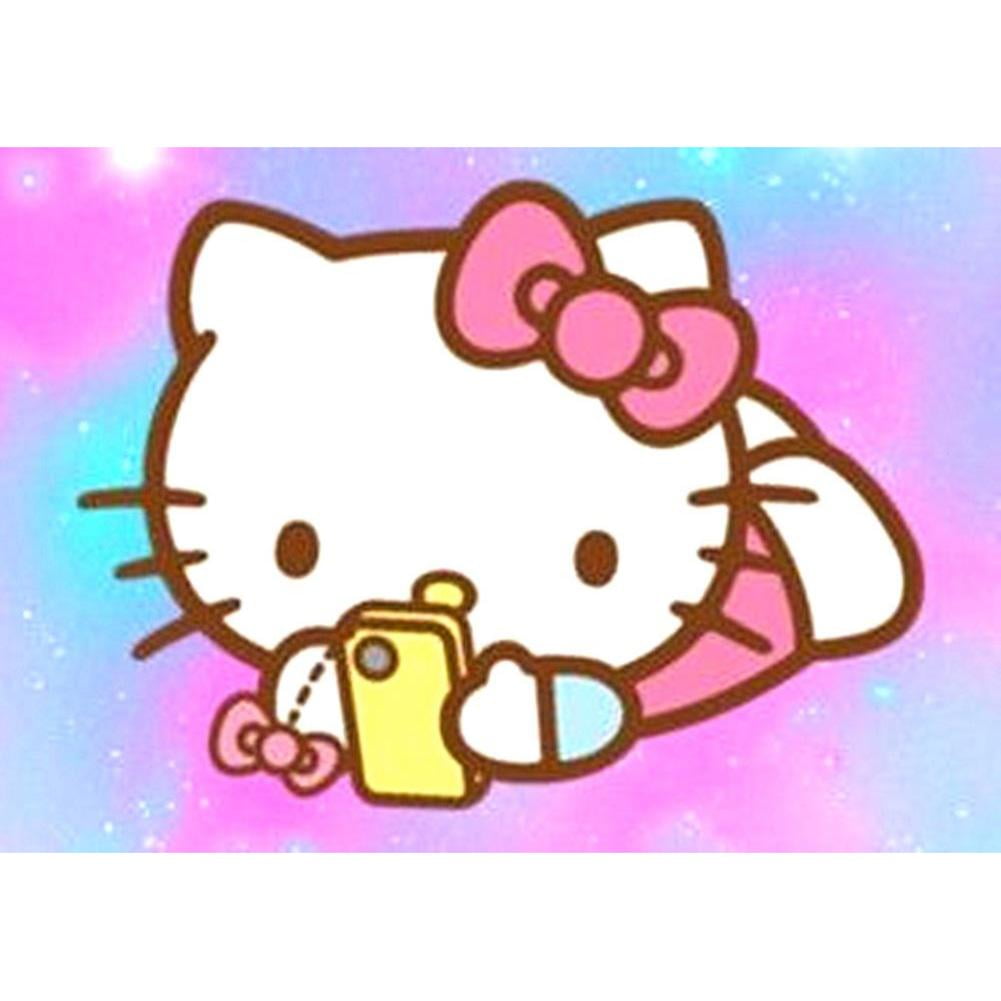 Mojoyce 5D DIY Full Drill Diamond Painting Hello Kitty Embroidery Kits