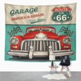 thumbnail image 2 of ZEALGNED Car Vintage Garage Retro Route 1950S Sign American Vehicle Wall Art Hanging Tapestry Home Decor for Living Room Bedroom Dorm 51x60 inch, 2 of 2