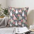 thumbnail image 6 of Xecao Llamas Print Soft Velvet Decorative Throw Pillow Covers, Square Cushion Cases for Bed, Sofa, Living Room, Car, and Indoor Outdoor Use-16"x16", 6 of 8
