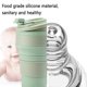 thumbnail image 3 of Collapsible Coffee Cup For Travel Silicone Foldable Mug With Lid, 3 of 5