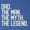 thumbnail image 5 of Wild Bobby, Dad The Man The Myth The Legend Father's Day Mens Premium Tri Blend Tee, Vintage Royal, X-Large, 5 of 6