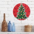 thumbnail image 3 of Christmas Tree Pattern with Star Lights Round Wall Clock Silent Analog Battery Operated Gold Pointer Home Decor 9.84" Diameter, 3 of 11