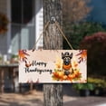 thumbnail image 3 of Happy Thanksgiving Belgian Malinois Welcome Thankful Fall Autumn Pumpkin Landscape Wood Sign Sheepdog Dog Lover Gifts Hanging Wall Home Decor - 02021, 3 of 5