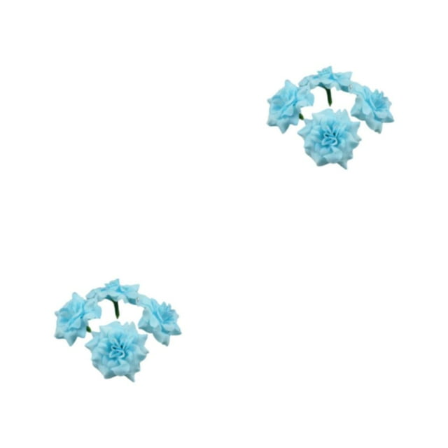 Guardoinrt 50pcs/set Stunning Bouquets With Soft Texture And Realistic Appearance Natural Looking Fiber Wide Application DIY Light Blue 4.5cm 2Set