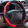 thumbnail image 3 of Luxtrada Universal Microfiber Leather Car SUV Steering Wheel Cover 15" Car Steering Wheel For Honda Jeep, 3 of 6