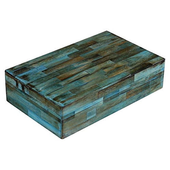 Handicrafts Home Verdigris Accessories Keepsake Decorative Storage Box Handmade Jewellery Organiser