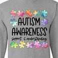 thumbnail image 4 of Inktastic Autism Awareness Support and Understanding Puzzle Pieces Long Sleeve T-Shirt, 4 of 5