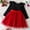 Red, variant on SuTry Girls Dress Long Sleeve Round Neck Cozy Warm Holiday Party Embroidery Mesh Princess Bow Skirt for Children 2-8 Years(Red,4 Years)