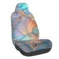 thumbnail image 1 of Wukai Pastel Abstract Fluid Art Full Set Car Seat Covers with Soft Padding Universal Auto Front Seats Protector and Cushion Mat, 1 of 5