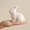 White, variant on Easter Bunny Ceramic Desktop Decoration Cute Bunny Figurine Ceramic Ornament Home Living Room Shelf Windowsill Fireplace Easter Spring Holiday Decor Gift Display Collectible Piece