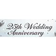 thumbnail image 7 of LUUFILx 25th Wedding Anniversary Banner Backdrop Decorations for Celebration Party Supplies Anniversary Gifts Champagne Hearts Background, 7 of 7