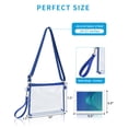 thumbnail image 2 of Bagenius Clear Purse Bolsa transparente aprobada por el estadio con correas extraíbles para el trabajo, eventos deportivos y conciertos, 2 of 5