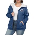 thumbnail image 2 of Aimik Plus Size Sweatshirt for Women Full Zip Fleece Hooded Sherpa Lined Winter Thermal Sweatshirt with Slit Pockets, 2 of 4