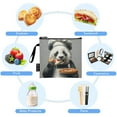 thumbnail image 5 of Haosy 3 Pack Reusable Ziploc Bags BPA Free Healthy Food Storage Bag Leakproof Sandwich Snack Freezer Bags Panda Chef Hold Pizza, 5 of 7