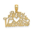 thumbnail image 1 of FB Jewels 14K Yellow Gold Be My Valentine Pendant, 1 of 4