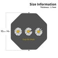 thumbnail image 3 of Bingfone Vintage Keep Life Simple Daisy Flower Leather Drinks Coasters With Set Of 6,Suitable For Home Kitchen,Coffee Cup Coasters Home Gift, 3 of 9