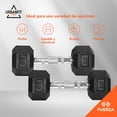 thumbnail image 3 of Mancuernas Hexagonales UrbanFit Pro 2 Piezas 10 lbs Acero Neopreno Caucho Goma, 3 of 9