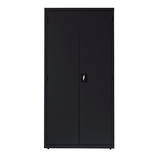 Ready To Emble Storage Cabinet 5 Shelf 18dx36wx72h Black Ready To Emble Storage Cabinet 5 Shelf 18dx36wx72h Black