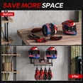 thumbnail image 2 of Soporte de pared para casco NANAGIFTREE para motocicleta, plateado, 2 of 8