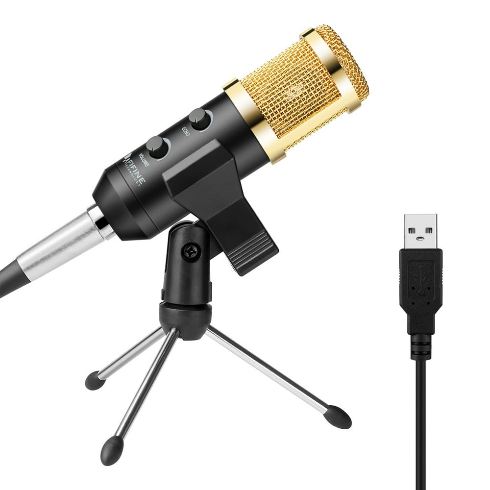 Fifine USB Microphone, Plug & Play Condenser Microphone For PC/Computer
