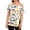 Beige, variant on Women's Post Shoulder Surgery Shirts Cute Print Tear Away Recovery Breathable Side Snap T-Shirt with Pocket Short Sleeve Adaptive Chemo Port Soft Clothes White S