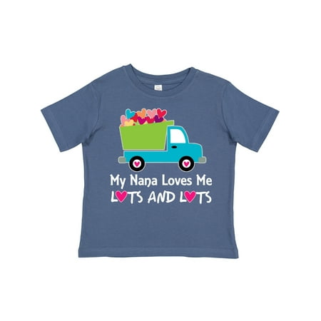

Inktastic Nana Loves Me Grandson Boys Gift Toddler Boy Girl T-Shirt